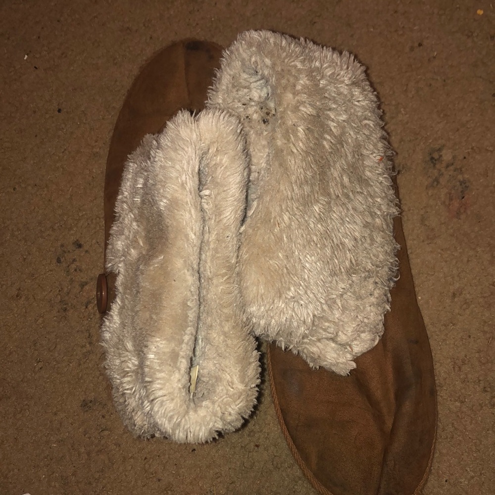 Fur boots.